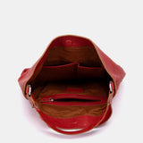 Umhängetasche aus rotem Leder