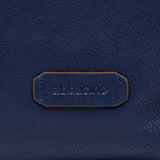 Blaue Umhängetasche aus Leder