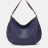 Bolso de hombro pequeño en piel azul