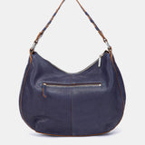 Bolso de hombro pequeño en piel azul