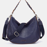 Bolso de hombro pequeño en piel azul