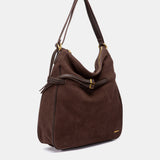 Bolso multifuncional en serraje marrón