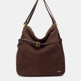 Bolso multifuncional en serraje marrón