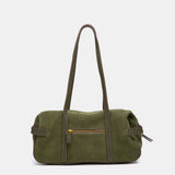 Bolso de hombro en serraje verde
