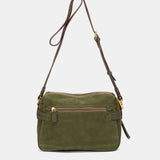 Bandolera en serraje verde