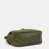 Bandolera en serraje verde