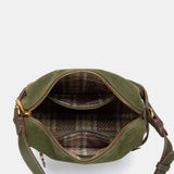 Bandolera en serraje verde
