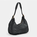 Bolso de hombro en piel negro