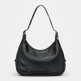 Bolso de hombro en piel negro