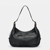 Bolso de hombro en piel negro