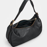 Bolso de hombro en piel negro
