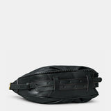 Bolso de mano en piel negro