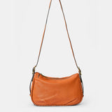 Bolso de mano en piel  cognac