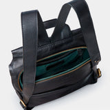 Mochila en piel negra