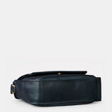 Bandolera en piel negra