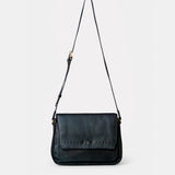 Bandolera en piel negra