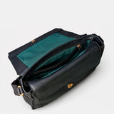 Bandolera en piel negra