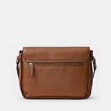 Bandolera en piel cognac