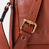 Bandolera en piel cognac