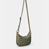 Bandolera en serraje verde