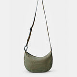 Bandolera en serraje verde