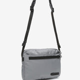 Men's crossbody bag in grey recycled materials