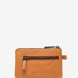 Monedero de hombre de piel troquelada en cognac