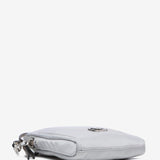 Borsa per cellulare in raso da donna, colore grigio