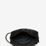 Women's toiletry bag in black recycled materials