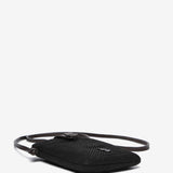 Women's mobile phone bag with black sheepskin