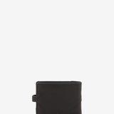 Women's leather card holder in black