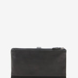 Portafoglio da donna grande in jacquard nero