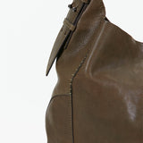 Bolso hobo de mujer de piel en verde