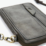 Bolso para el móvil de mujer de piel verde