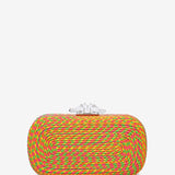 Multicolor braided clutch