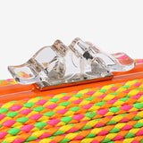 Multicolor braided clutch