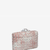 Square clutch in pink