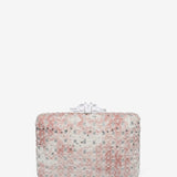 Square clutch in pink