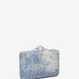 Blue square clutch