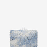 Blue square clutch