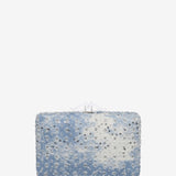 Blue square clutch