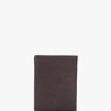 Men's wallet with coin purse made of leather in brown