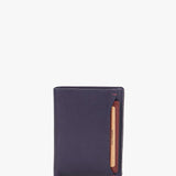 Portafoglio da uomo in pelle blu