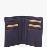 Portafoglio da uomo in pelle blu