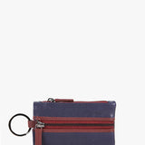 Mondero con llavero de hombre de piel en azul