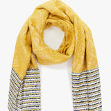 Women's scarf with amber print