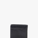 Men's wallet in black washed leather