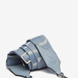 Wide removable shoulder strap in blue