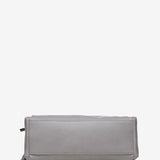 Women's hobo bag with tassel in grey