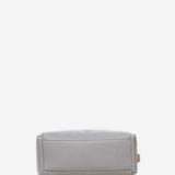 Women's shoulder bag with tassel in grey